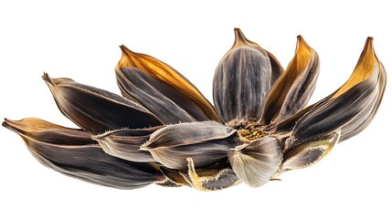 black and yellow flower