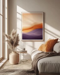 Decorate Your Home with Abstract Art & Pampas Grass for a Cozy and Chic Aesthetic