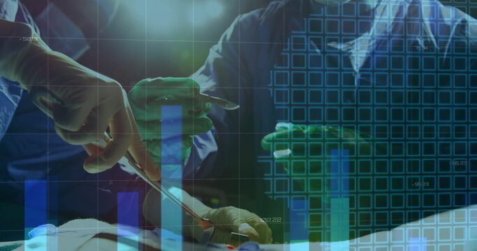 Image of financial data processing over diverse surgeons