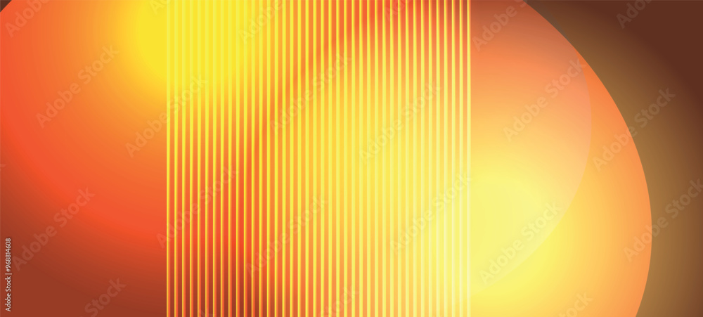 Fototapete abstract yellow background with waves. vector background with space for text.
