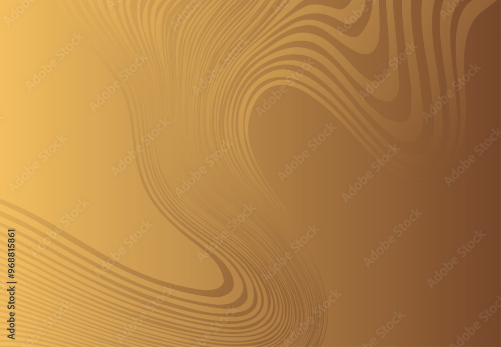 Fototapete abstract yellow background with waves. vector background with space for text.