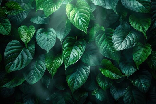 Aerial view of dense rainforest levaes UHD wallpaper