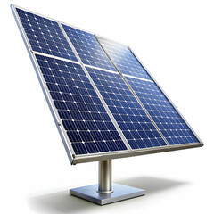 a solar panel on white background
