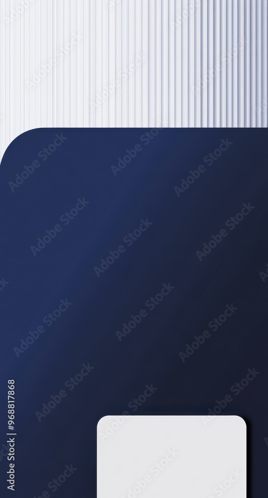 Poster abstract graphic with a smooth blue and white flowing design creating a modern and minimalist backgr