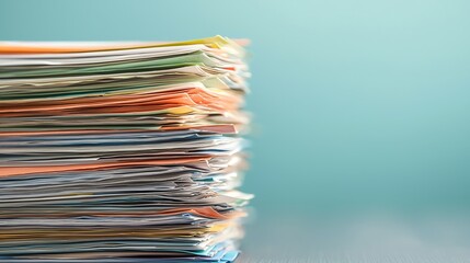 Pile of overdue utility bills, showing household debt challenges