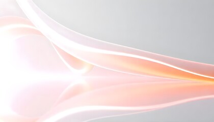 Naklejka premium White abstract background with soft curves. Minimalist white background and subtle shadows.