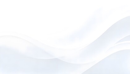White abstract background with soft curves. Minimalist white background and subtle shadows.