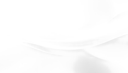 White abstract background with soft Smooth, white fabric with gentle waves and folds.