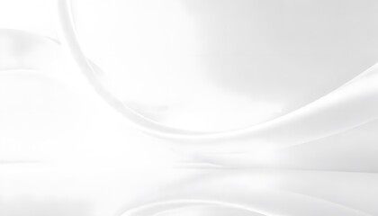 White abstract background with soft Smooth, white fabric with gentle waves and folds.