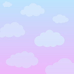 Pastel Sky Background Illustration