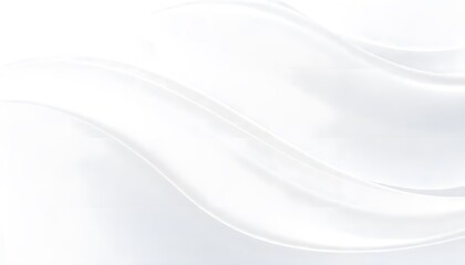 White abstract background with soft Smooth, white fabric with gentle waves and folds.