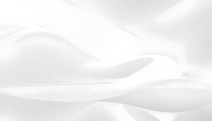 White abstract background with soft Smooth, white fabric with gentle waves and folds.