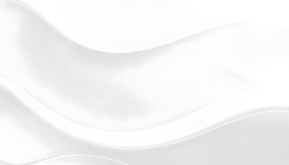 Obraz premium White abstract background with soft Smooth, white fabric with gentle waves and folds.