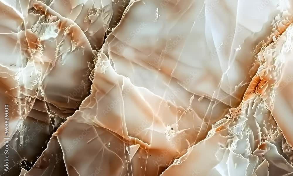 Poster smooth marble texture with veins and patterns, hyperrealistic video