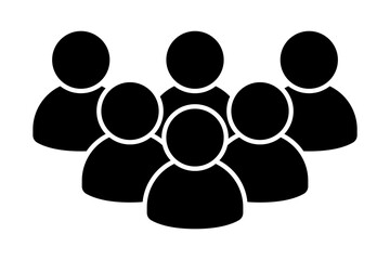 Vector isolated business group icon