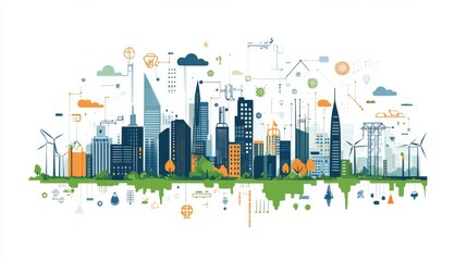 AI-powered smart cities using predictive analytics for resource management: Cities where water, power, and waste management systems are optimized by AI predictions.