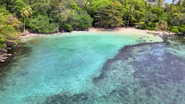 Aerial View of a Picturesque Island with Scenic Beauty