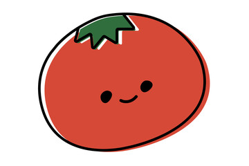 かわいいトマトのイラスト