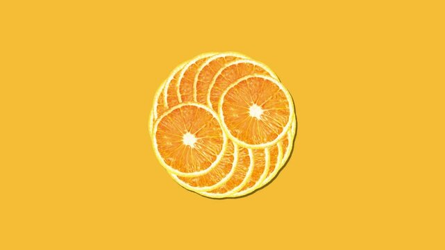 Orange animation, for product videos, industrial, or video backgrounds
