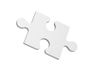 Obraz premium Puzzle. One piece. Isolated. 3d illustration.