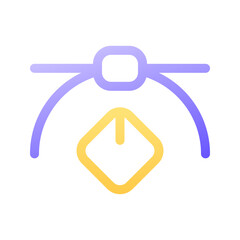 Design Icon Gradient Outline Style