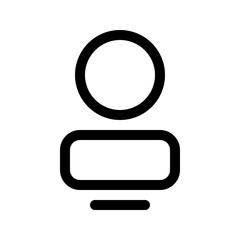 User Icon Outline Style