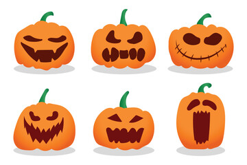 Halloween funny icon easy illustration.