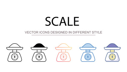 Scale icon design with white background stock illustration