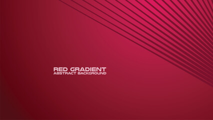 Red gradient with curve line abstract background for backdrop or presentation