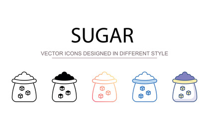 Sugar icon design with white background stock illustration