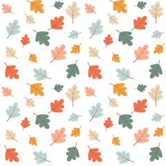 autumn leaves seamless pattern