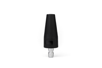 Rotating dirt blaster turbo nozzle for high pressure washer isolated on white background.