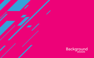 Pink background with abstract lines. Vector graphics