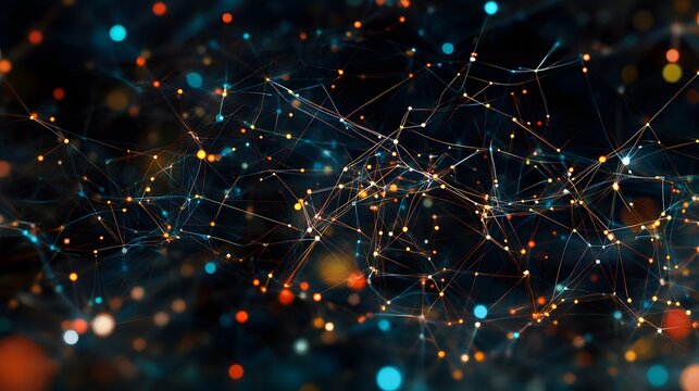 3. Illustrative representation of the brain is neural network with active synapses
