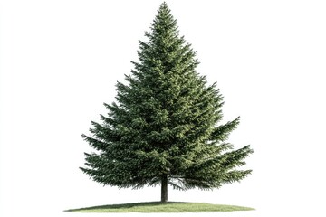 Fototapeta premium christmas tree isolated on white