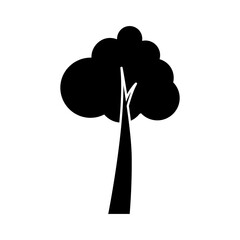 Tree icon vector. Plant illustration sign. Garden symbol or logo.