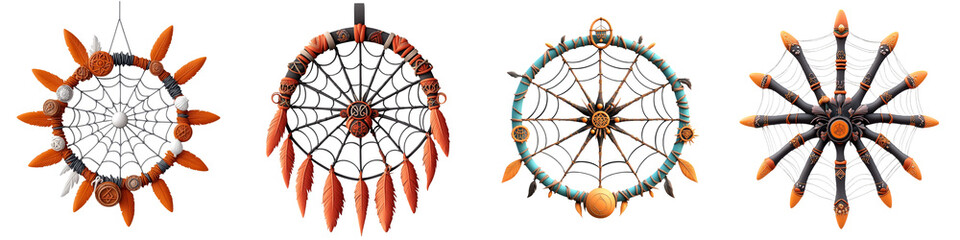 Colorful decorative wall hangings featuring intricate designs and unique patterns, perfect for adding style to any space.