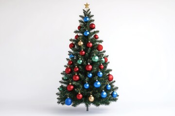 Fototapeta premium decorated christmas tree