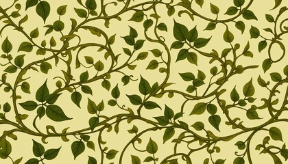 Twisting Vines on Soft Canvas