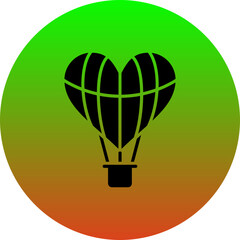 Obraz premium Hot Air Balloon Icon
