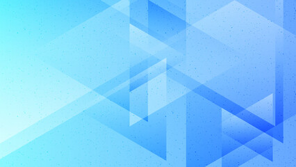 Abstract creative geometric shape on gradient light blue background illustration.