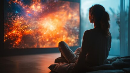 AI-enhanced holographic projectors for home entertainment systems: A home projector creating holographic movies, games, and entertainment experiences.