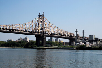 Obraz premium New york city Queens view from Roosvelt island