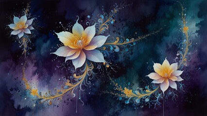 background with flowers