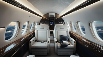Obraz premium Private Jet Experience: Ultimate Luxury Travel