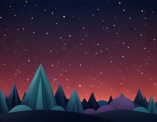 Fototapeta premium A clear night sky filled with shimmering stars over a dark blue atmospheric backdrop