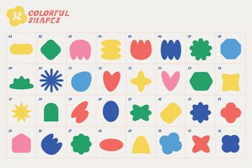 Colorful Shapes - Illustration Set