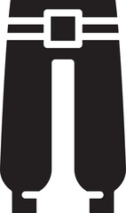 Fashion Trousers Glyph Icon

