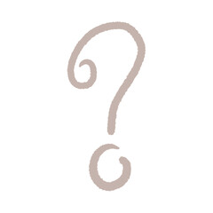 question mark What Doodle Colorful Cute Crayon Flat Simple