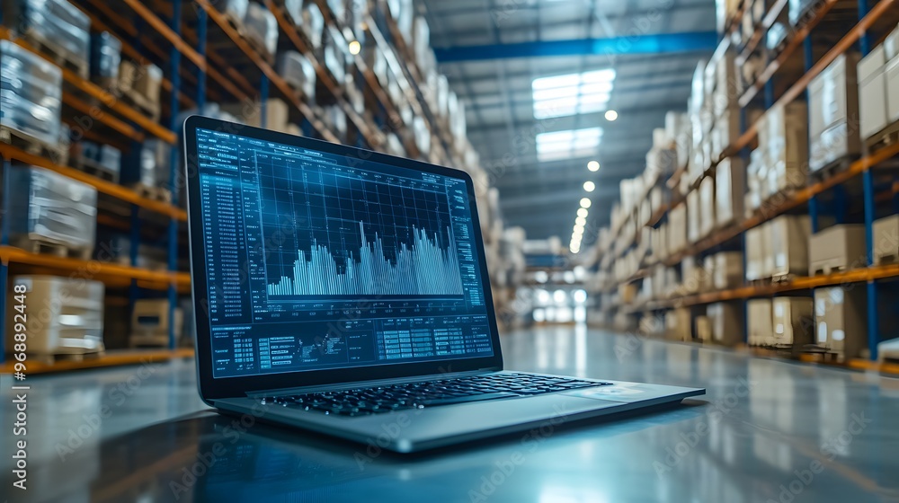 Poster 50. a large-scale inventory management system in a warehouse with real-time data display
